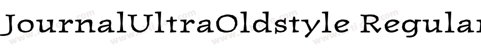 JournalUltraOldstyle Regular字体转换